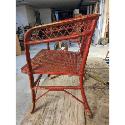 poltrona Liberty come si presentava all'arrivo - lato