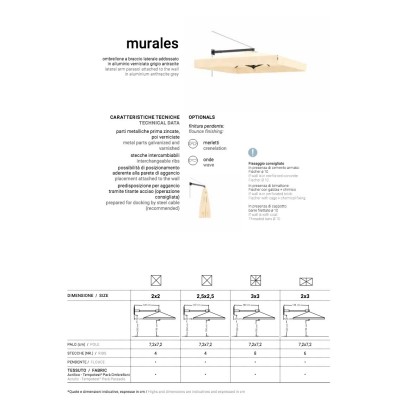 ombrellone Murales - scheda prodotto