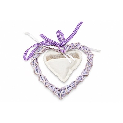Cuore di Vimini e Lavanda - piccolo
