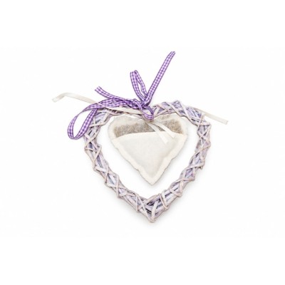 Cuore di Vimini e Lavanda - piccolo