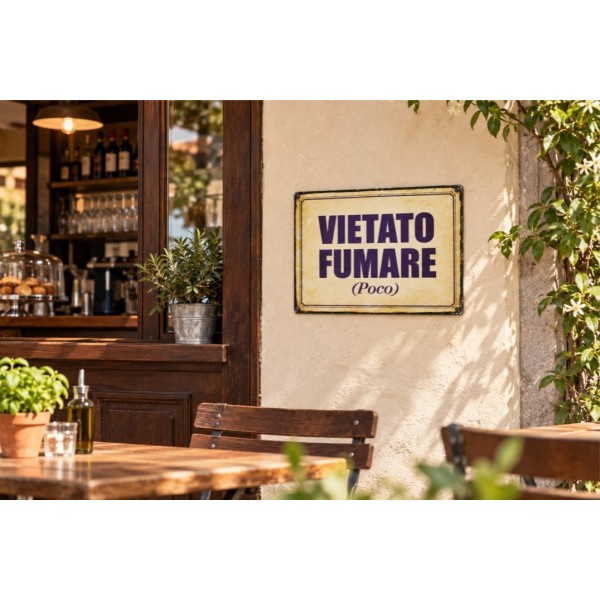 Cartello Vietato Fumare (poco)