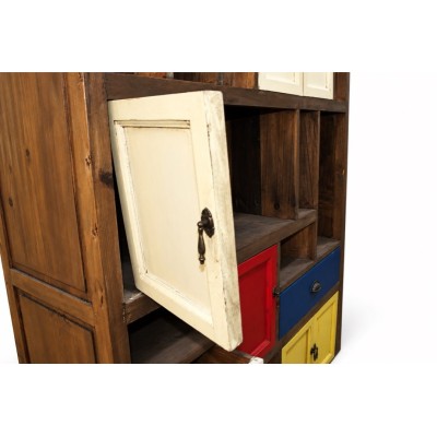 Libreria Cedar - particolare smontaggio ante e assenza cerniere metalliche