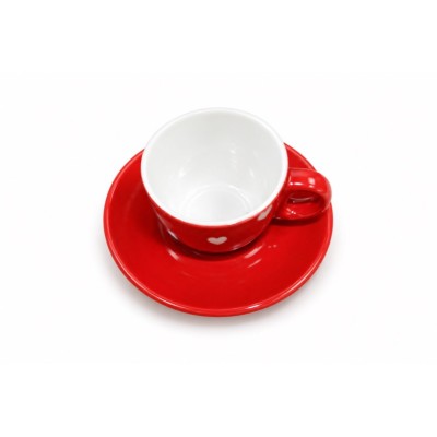 Set 4 tazzine con cuore