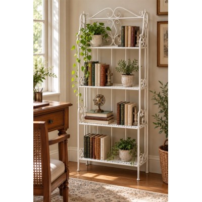 esempio di utilizzo Scaffale Giselle Crema 4 ripiani