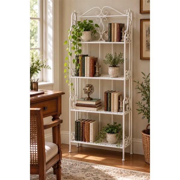 Scaffale Giselle Crema 4 ripiani