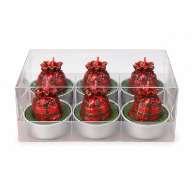 Candela segnaposto Sacco Natalizio - set vendibile
