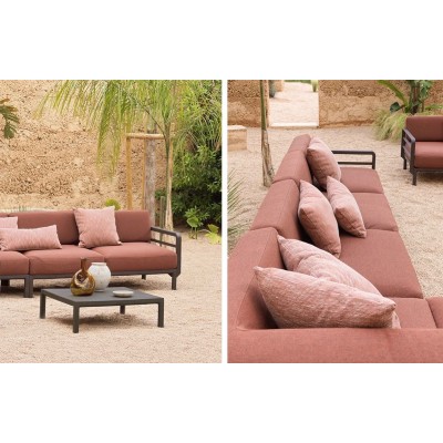 composizione con Maximo Elemento Terminale colore Terra con tessuto Cannella Sunbrella