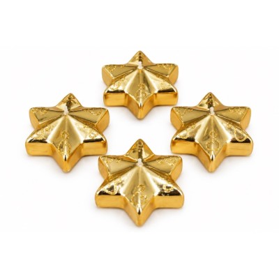 Set 4 Stelle Natalizie - oro