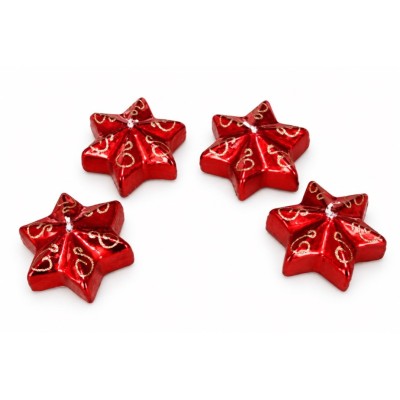 Set 4 Stelle Natalizie - rosso