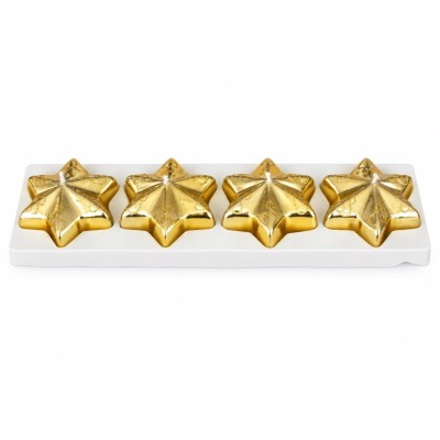 Set 4 Stelle Natalizie - oro