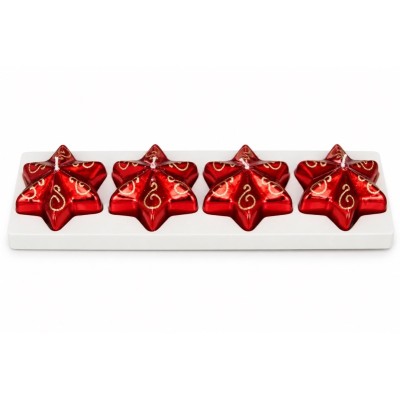 Set 4 Stelle Natalizie - rosso