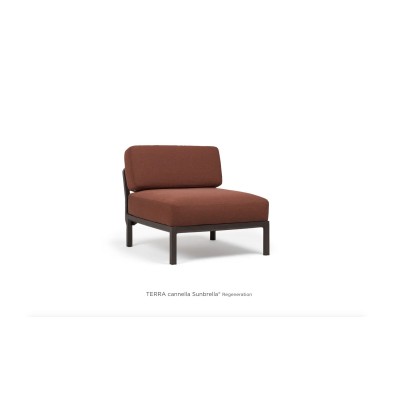 Maximo Elemento Centrale telaio colore Terra e tessuto Cannella Sunbrella