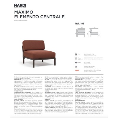 Maximo Elemento Centrale - scheda tecnica
