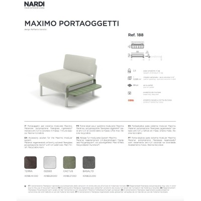 Maximo Portaoggetti scheda tecnica