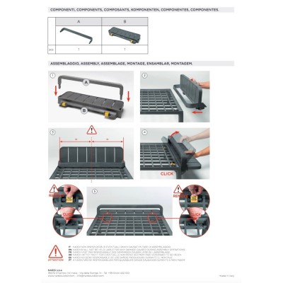 Maximo Portaoggetti istruzioni per il montaggio e componenti