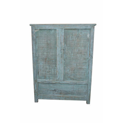 vetrinetta Lipari - particolare schienale in legno massello