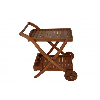 carrello in legno di balau modello Napoli