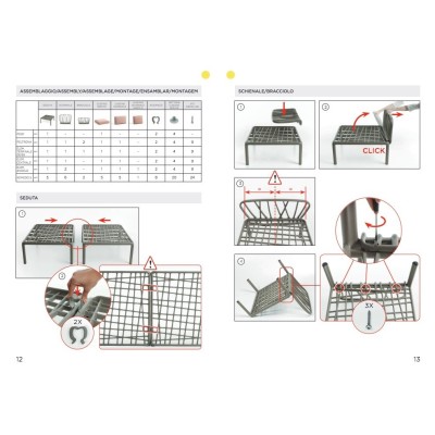 Komodo Poltrona - istruzioni montaggio schienale e braccioli
