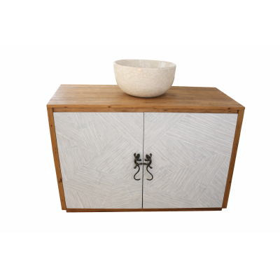 credenza Geco con lavandino in marmo